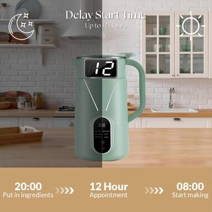 Máquina Inteligente Automática para Hacer Leche de Soya/Avena/Coco/Soya sin Lácteos, Fría y Caliente, de 800 ml - Product Image 4