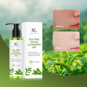 Arbre à thé nettoyant visage à base de plantes blanchissant marque privée traitement de l'acné gel nettoyant visage vegan <span class=keywords><strong>mousse</strong></span> <span class=keywords><strong>nettoyante</strong></span> <span class=keywords><strong>naturelle</strong></span> - Product Image 3