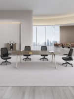 Table de conférence de bureau commerciale ovale moderne, simple et compacte, avec plateau en MDF, couleur personnalisable, petite table de réunion pour projets