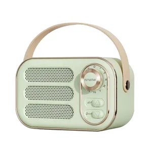 Hot Selling Wireless Portable Mini Retro Bluetooth Speaker With FM Radio