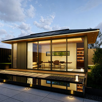 Pavillon extérieur imperméable 4 saisons avec structure en aluminium et verrière, idéal pour hôtels et appartements, résistant aux ouragans et isolé thermiquement