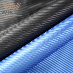 Tapis de paille Texture en fibre de carbone Housses de siège de voiture Matériaux de conception Cuir Pvc universel de haute qualité - Product Image 3