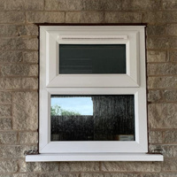 Ventanas de Baño Interiores Personalizables con Rejilla de Aleación de Aluminio y Ventanas Colgantes de Gran Visibilidad