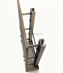 Profil HF en <span class=keywords><strong>acier</strong></span> inoxydable haute résistance, rainuré, pour pièces encastrées, modèle 3D pour revêtement mural en pierre - Product Image 2