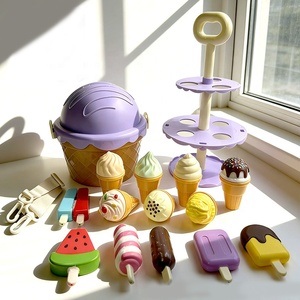 Juego de simulación de <span class=keywords><strong>helados</strong></span> para niños, con bandeja de postres, estante y mostrador de heladería, juguete de rol de tienda de postres - Product Image 4