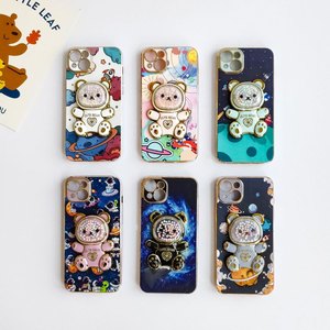 Coque de téléphone astronaute à paillettes brillantes pour Samsung S20 <span class=keywords><strong>FE</strong></span> <span class=keywords><strong>S21</strong></span> Plus S22 Ultra Note 20 S23 S24 housse de support de placage - Product Image 1