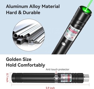 Bestseller: Leistungsstarker Grüner Laserpointer Stift mit Hoher Reichweite für Outdoor, Katzen-Spielzeug und USB-Aufladung – Grünes Licht - Product Image 4