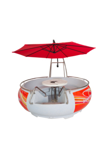 Acciaio ciambella BBQ Grill barca <span class=keywords><strong>per</strong></span> <span class=keywords><strong>feste</strong></span> <span class=keywords><strong>per</strong></span> <span class=keywords><strong>adulti</strong></span> Waterpark intrattenimento <span class=keywords><strong>per</strong></span> il tempo libero con funzione elettrica - Product Image 3