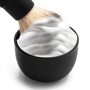 JDK fabbrica diretta da <span class=keywords><strong>barba</strong></span> sapone ciotola nero in acciaio inox metallo per rasatura spazzola - Product Image 2