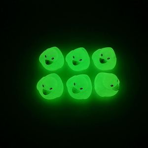 Custom Logo Children's Glow-In-The-Dark Plastic Little Yellow Duck <b>Bath</b> Play Toy Unisex for Babies & Kids Wholesale - Product Image 2