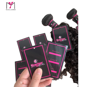 MUYANG Custom Self Adhesive Hair Extension Bundle <b>Wrap</b> Labels Stickers for Hair Pack Logo Printing Hair Labels and Hang Tags - Product Image 3