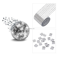 Miroirs 5x5mm auto-adhésif petits miroirs carrés mosaïque de carreaux de mosaïque en verre doré autocollant pour artisanat carreaux de miroirs en verre carrés