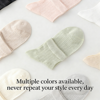 Chaussettes de cheville en soie de mûrier pour femmes, fines, respirantes, sans couture, personnalisables, pour l'été