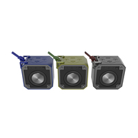 Cyboris 10W Haut-parleur de golf sans fil Blue Tooth Haut-parleur sans fil Tws Double couplage Haut-parleur avec micro Mini Boombox Bleu Noir Version