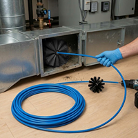 Conduit souple, nettoyage des conduits d'air frais, nettoyage des conduits de climatisation, brosse, nettoyage du système d'air frais