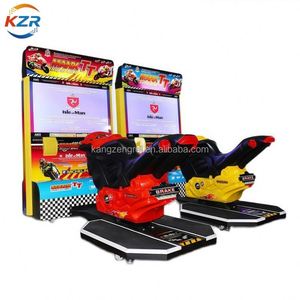 Nouvelle machine de jeu d'arcade à monnayeur pour deux joueurs, simulateur de course de moto TT 42 pouces, grand modèle pour adultes, en tôle - Product Image 1