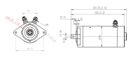 Moteur CC à aimant permanent étanche ZD-218 24V 1200W pour pompe hydraulique, idéal pour les appareils électroménagers et le levage de bateaux - Vente en gros à prix réduit