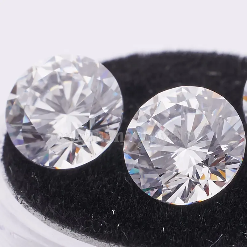 High Quality 5A Grade White 1-3mm Cubic Zirconia Stone Round Cut Loose CZ Stone Synthetic Gems for Jewelry Accessories