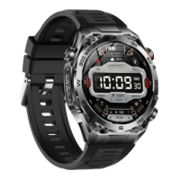 Reloj Inteligente AK105 con Pantalla Redonda de 1.63 Pulgadas, Llamadas por BT, Frecuencia Cardíaca, IP68, Fitcloudpro, Linterna, Deportes al Aire Libre, Batería de 1000 mAh