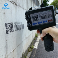 Imprimante jet d'encre portable 4POLETEC 25,4 mm à séchage rapide pour codes QR et dates d'expiration