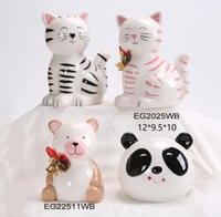 Tirelire en céramique personnalisée en gros, couleur et taille au choix, tirelire pour enfants, cadeaux promotionnels