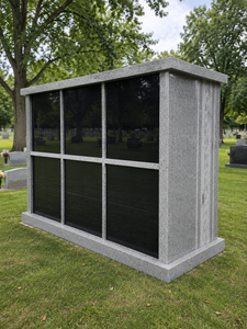 Columbario de granito de 48 nichos con puertas dobles para cementerio - Product Image 2