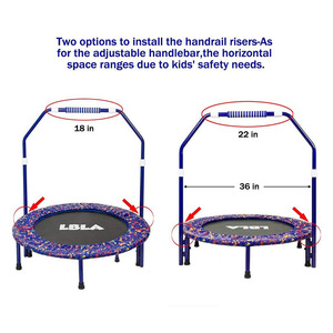 <span class=keywords><strong>Mini</strong></span> Inflatable ngoài trời bọt Trampoline chàng trai cô gái trẻ em an toàn nhảy giường xử lý Bar bảo vệ Net chống trượt Polypropylene - Product Image 2