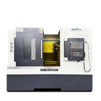 Tour CNC à banc incliné robuste TCK56, portée de coupe 560 mm, mandrin hydraulique, pour découpe de métaux
