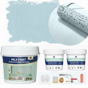 Pintura <span class=keywords><strong>para</strong></span> Paredes Color Azul Cielo Claro de 1 galón (3.79 L) y 2 kg de Imprimación y 8 Herramientas, Pintura Interior y Exterior Duradera <span class=keywords><strong>para</strong></span> <span class=keywords><strong>Techos</strong></span> y Paredes - Product Image 1
