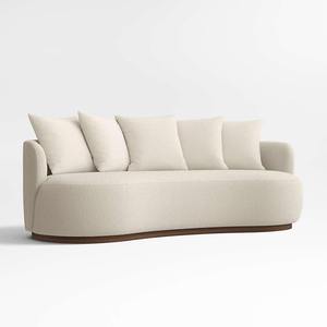 Nuevo Sofá de Diseño Minimalista Tapizado de 3 Plazas 2026, Sofá Curvo de Forma Redonda, Conjunto de Sofás Cómodos para Sala de Estar - Product Image 1