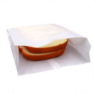 Bolsa de Papel Kraft Blanca para Empacar Papas Fritas, Bolsa Plana de Papel, Impresión Flexográfica de 10 8 Colores, Empaque de Alimentos y Bebidas Reciclable - Product Image 6