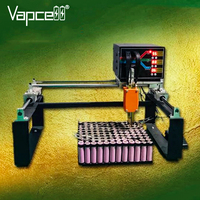 Soudeuse manuelle à points 110V/220V avec cadre réglable pour soudage de bandes de nickel de 0,1-0,3 mm pour packs de batteries 18650 21700