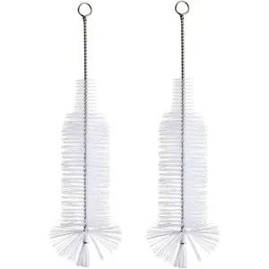 Nylon Eco-Friendly Cleaning <strong>Brush</strong> with Stainless Steel Handle for Narrow Neck Wine Beer &amp; Soda <strong>Bottles</strong> - Product Image 1