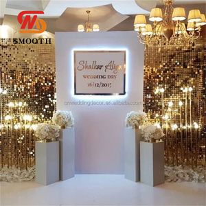 Mịn <span class=keywords><strong>LED</strong></span> ánh sáng Glow phổ biến vòm 3D Hoa Tường Sụp Đổ <span class=keywords><strong>Backdrop</strong></span> ý tưởng Trắng Acrylic <span class=keywords><strong>Backdrop</strong></span> - Product Image 5