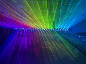 Lumière laser de mariage 10W DMX, faisceau laser multicolores, animation laser, lumière de scène DJ disco, club de nuit, lumière laser RGB - Product Image 2