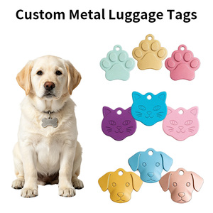 Etiquetas de Identificación Personalizables para Mascotas, Colgantes de Aleación de Aluminio con Múltiples Formas, Placas Grabadas con Nombre y <span class=keywords><strong>Teléfono</strong></span> para Gatos y Perros, para Dueños de Mascotas - Product Image 1