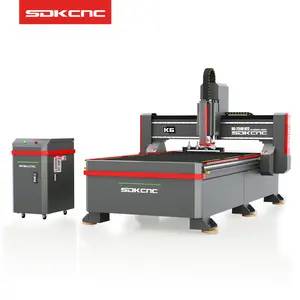 SDKCNC1325 machine de gravure et de fraisage CNC robuste avec changement d'outil automatique de haute précision pour couper le bois acrylique cooper