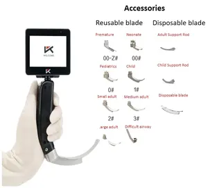 Lame de laryngoscope vidéo jetable réutilisable compatible Laryngoscope Macintosh Mccoy néonatal pour intubation