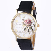 Jam Tangan Wanita Rose Quartz Baru Populer Grosir, Tali Akrilik, Modis, Stok Produsen, Jam Tangan Alloy untuk Wanita OEM/ODM