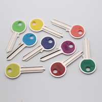Clé vierge en laiton GLD UL050 à gorge fendue avec tête en plastique colorée, installation facile, expédition rapide, fabriqué en Chine - Vente chaude