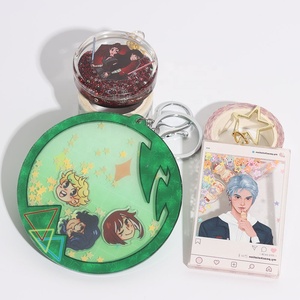 Vigreat One Piece Créez Votre Propre Design Breloque Anime Breloques de Créateur Porte-clés Shaker en Acrylique Holographique - Product Image 1