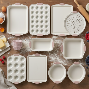 Maisons Customized Double Basket Baking <strong>Pan</strong> Carbon Steel Ceramic Coated Dishwasher Safe <strong>Grill</strong> Rack Steaming Rack Baking Tray - Product Image 5