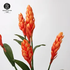 Nhà Máy Bán Hàng Trực Tiếp Mềm Keo Torch Hoa Nhân Tạo PU Kết Cấu Gừng Hoa Lúa Mì <span class=keywords><strong>Spike</strong></span> Cho Khách Sạn Nhà Hoa Chất Liệu - Product Image 3