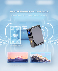 S1 Mini PC RGB Alder Lake-N 16GB memoria Video GDDR4 1TB disco rigido <span class=keywords><strong>4</strong></span>-Core processore Design verticale per Home Office AU - Product Image 6