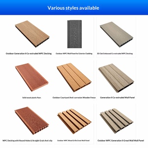 Plancher en WPC co-extrudé de deuxième génération, résistant à l'eau et à la corrosion, pour <span class=keywords><strong>terrasse</strong></span> extérieure, taille personnalisée - Product Image 6