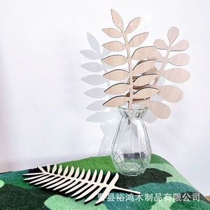 Wooden <b>Leaf</b> <b>Wall</b> Stickers Multi Piece Package Scandinavian Style For Children's Rooms Diy <b>Decor</b> - Product Image 2