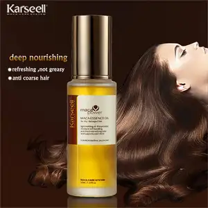 Karseell Muestra gratis Crecimiento natural del cabello Aceite hidratante Suero para el cabello Aceite de argán Venta al por mayor Marruecos Productos de aceite para el cabello