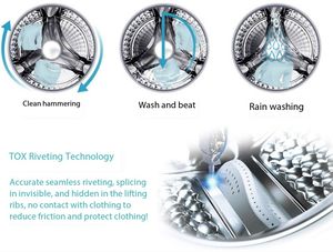 7KG onduleur électrique tambour Machine à laver économie d'énergie haute température cuisson 95 degrés automatique ménage lavage électrique - Product Image 3