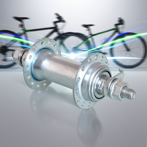 Roda Sepeda Gunung/BMX Depan/Belakang dengan Desain Tersegel 28 Jari-jari, Model Mur As Roda Baja yang Dapat Dipasang dengan Baut - Product Image 1