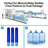 Haute qualité 700gr 750gr 750 grammes 18 L 19 litres 20 litres 5 gallons préforme pour animaux de compagnie bouteille en plastique d'eau minérale